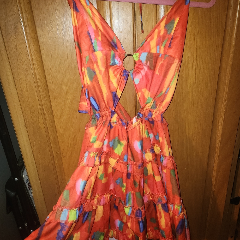 Chic Me Cutout Dress Multicolor L